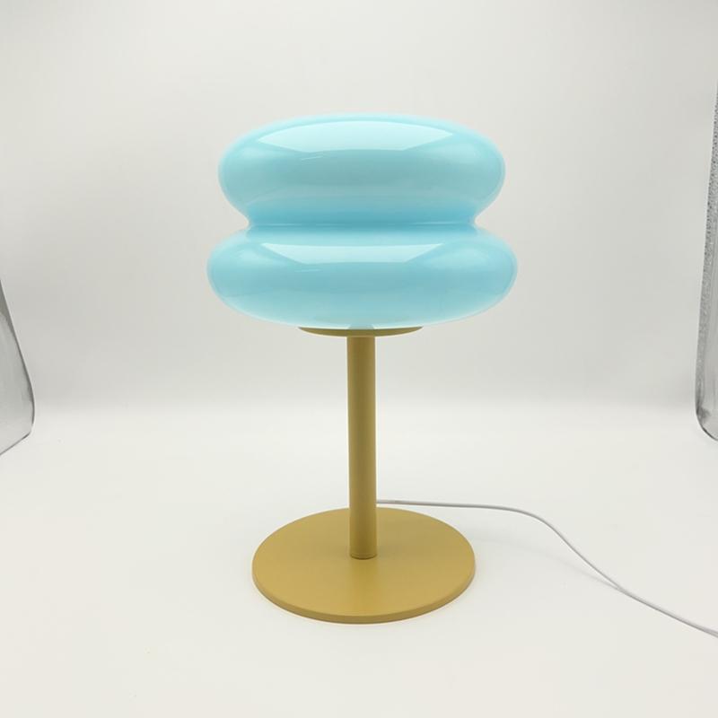 Ltalian Designer Home Decoration Glass Night Light Bedside Lamp Decoration for Bedroom Led Lights Table Desk Usb Aesthetic Room