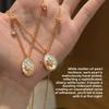 Retro Art Deco Gold Plated Necklace For Ladies With Geometric Shape And Classic Style