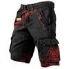 Pantalones Cortos Cargo para Hombre Estampados Múltiples Bolsillos Largo hasta la Rodilla Casual Exterior Tácticos para Caminar