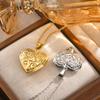 Stainless Steel Fashion Tree of Life Heart Shaped Opening Pendant for Women Custom The Photo of Family Friend Lover Necklace