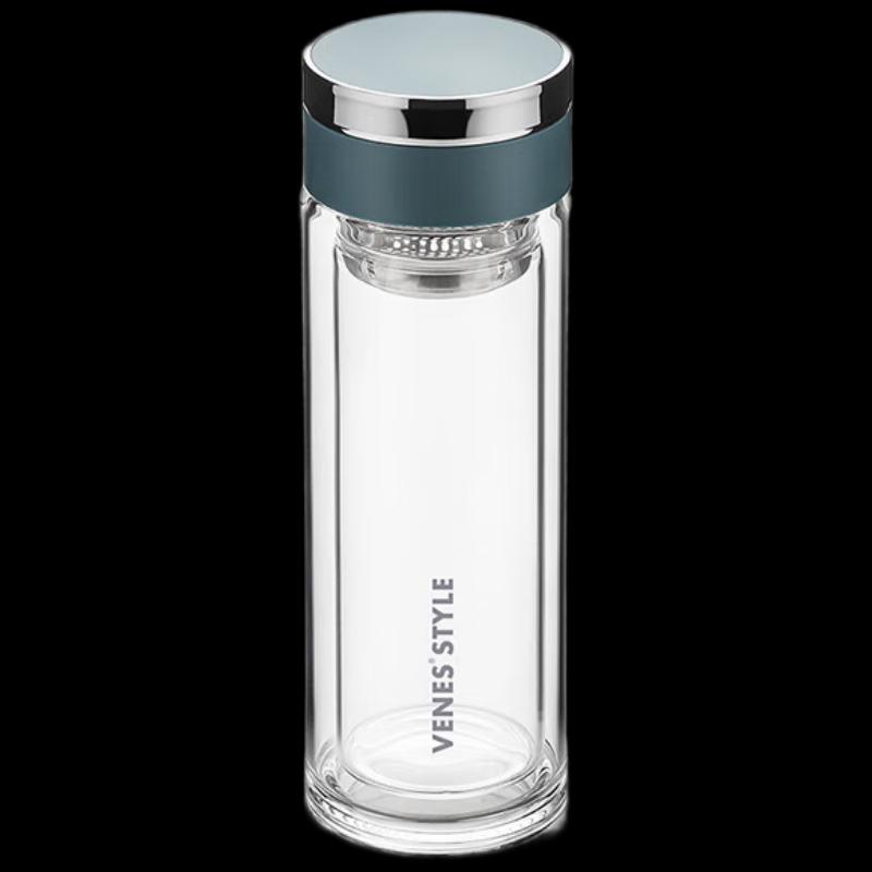 VENES FC307 300ml Double-Layer Borosilicate Glass Tea Cup