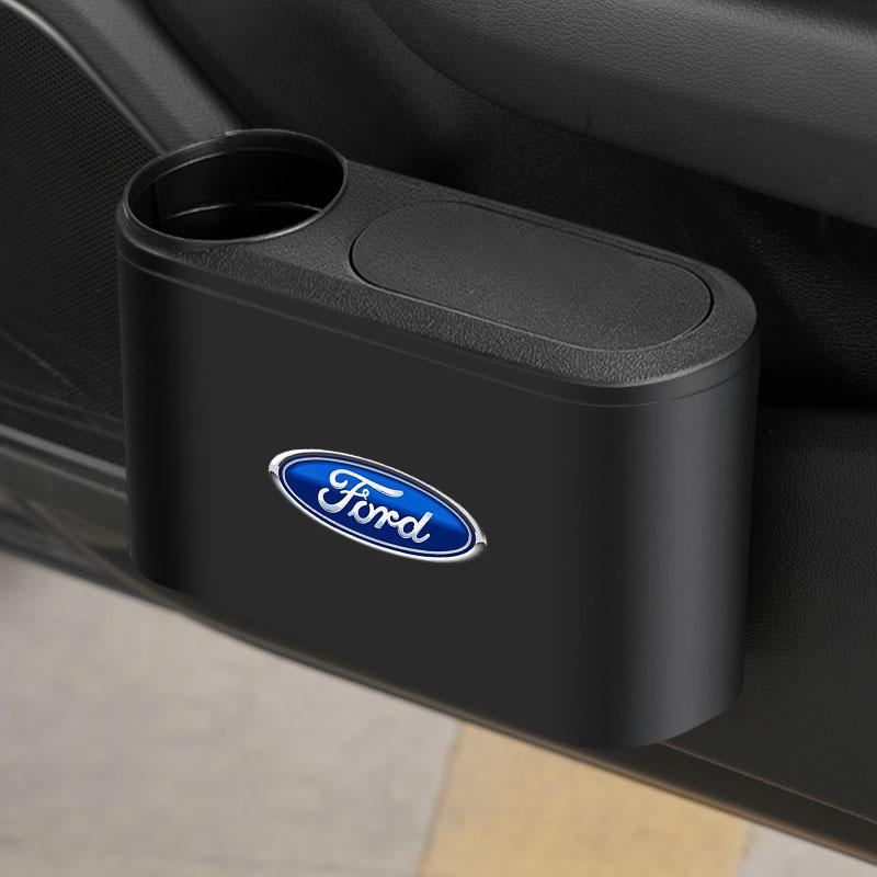 Nou Coș de gunoi auto suspendat Emblemă auto Cutie de gunoi Accesorii Pentru Ford Focus 2 3 MK2 MK3 Fiesta Mondeo Kuga Ecosport C-Max Accesorii auto