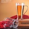 Unzerbrechliche Acryl-Bierbecher, bruchsicher, Frühstücks-, Milch-, Kaffee-, Wasserkrug, Küchen-Trinkgeschirr, wiederverwendbarer Champagnerbecher