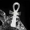 Croce Ankh Egizia Chiave della Vita Anelli Aperti Regolabili per Donne Uomini Acciaio Inossidabile Mitologia Animale Runa Anello da Dito Gioielli
