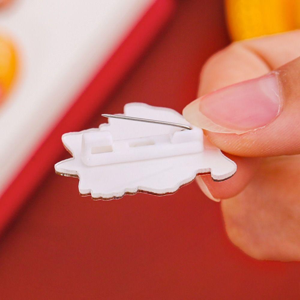 Loong Acrylic Spring Festival Pin Dancing Lion Chinese Style Pin Jewelry Lion Dance Brooch Skirts