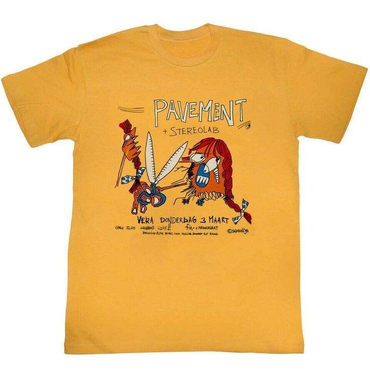 Pavement Band Stereolab Футболка с коротким рукавом Полный размер S-5XL EN292 Унисекс Футболка XXXL
