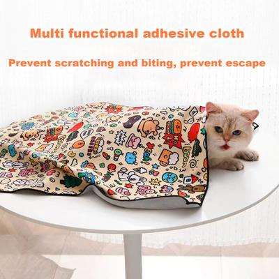 Cat Grooming Wrap Wear Resistant Anti-Scratch Soft Lining Anti-Escape Calming Wrap Multifunctional Pet Tool