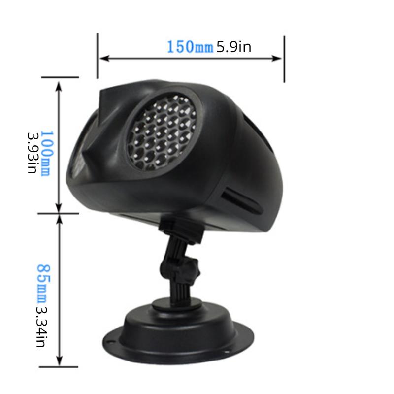 Dynamische Weihnachts-Schneeflocken-Projektor-Lichter für den Außenbereich, Design in Eulenform, IP65 wasserdicht, Innen- und Außen-Schneefall-Landschaftslicht für Weihnachten