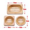 Durable Bamboo Wood Soap Dish Box Portable Home Soap Tray Container Bathroom Wash Shower Toilet Bamboo Box