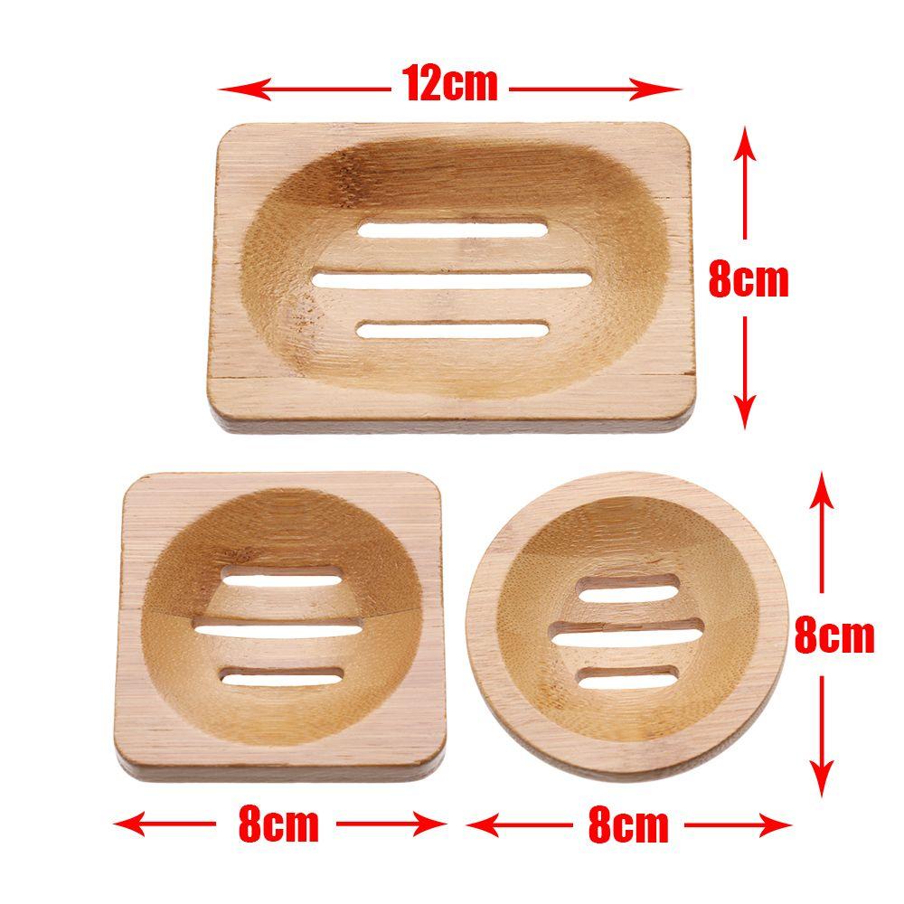 Durable Bamboo Wood Soap Dish Box Portable Home Soap Tray Container Bathroom Wash Shower Toilet Bamboo Box