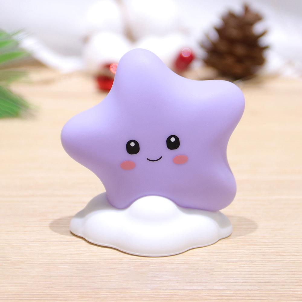 Multi-color USB Silicone Tap Light: Cartoon Kids' Night Light with Induction Sensor