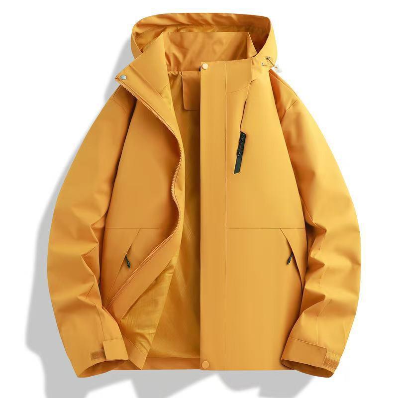 Unisex 3-in-1 Detachable Fleece-Lined Waterproof Windproof Outdoor Jacket Hiking Camping Skiing Fall Winter