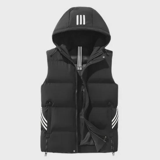 Men's Trendy Korean Style Solid Color Down Cotton Vest - Autumn/Winter Loose Fit Waistcoat
