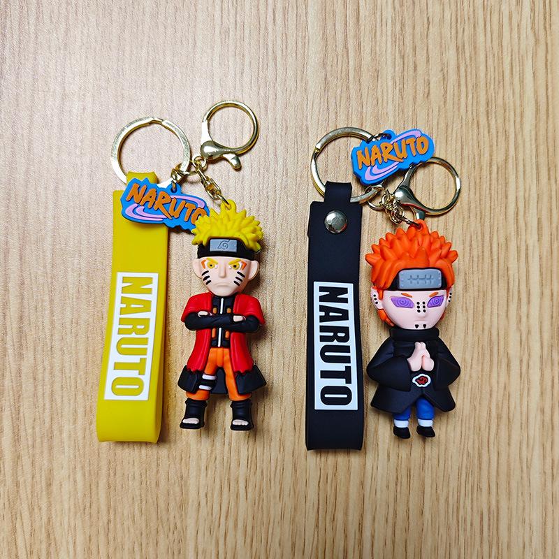 Naruto Character Keychain: Naruto, Hinata, Kakashi, Sasuke, Jiraiya Pendant Doll Keyring