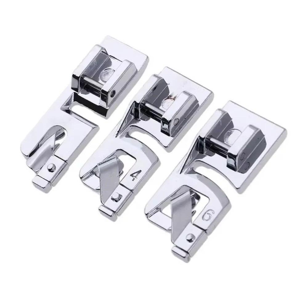 Household Compatible Rolled Hem Presser Foot Hemming Presser Foot For Household Sewing Machines 3pcs