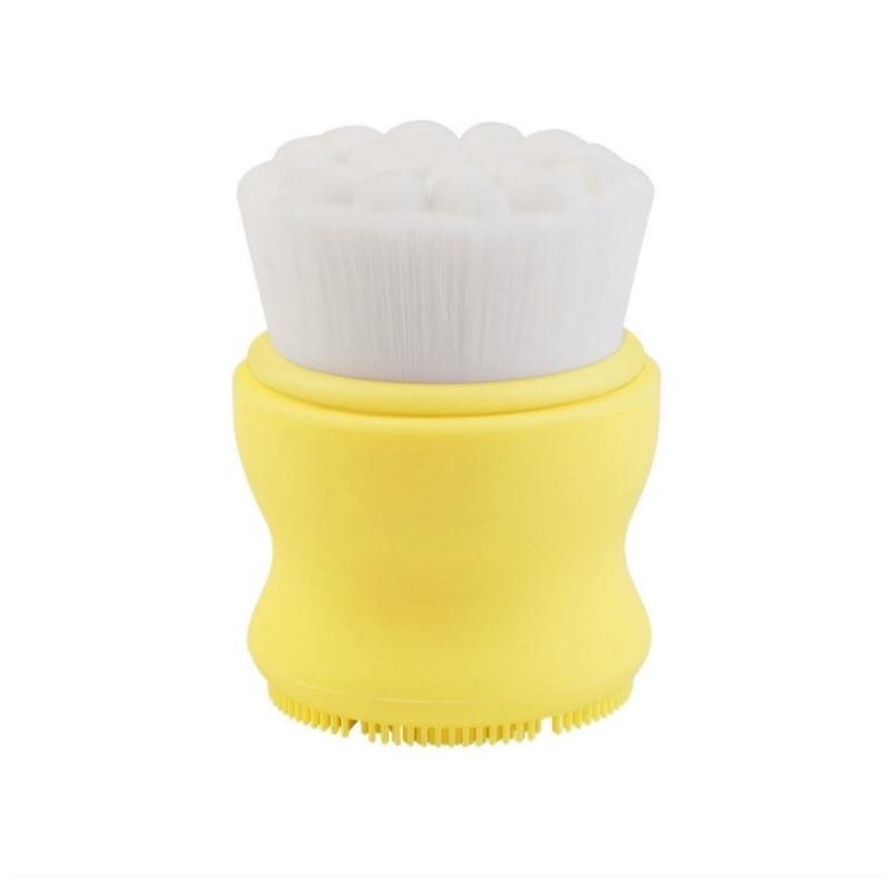 Silicone Facial Cleansing Brush, Manual Pore Cleaning, Blackhead Removal, Soft Bristle Beauty Cleansing Brush
