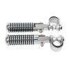 Motorcycle Highway Foot Pegs 1" 1-1/4" Engine Guard Clamp Footrest Pedal Universal For Harley Touring Softail Sportster XL Dyna