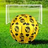 BSC Football Yellow And Black Unity Soccer Ball Size 5 Soccer Ball, Machine-stitched, Durable, Suitable for Training and Matches Fan Gift