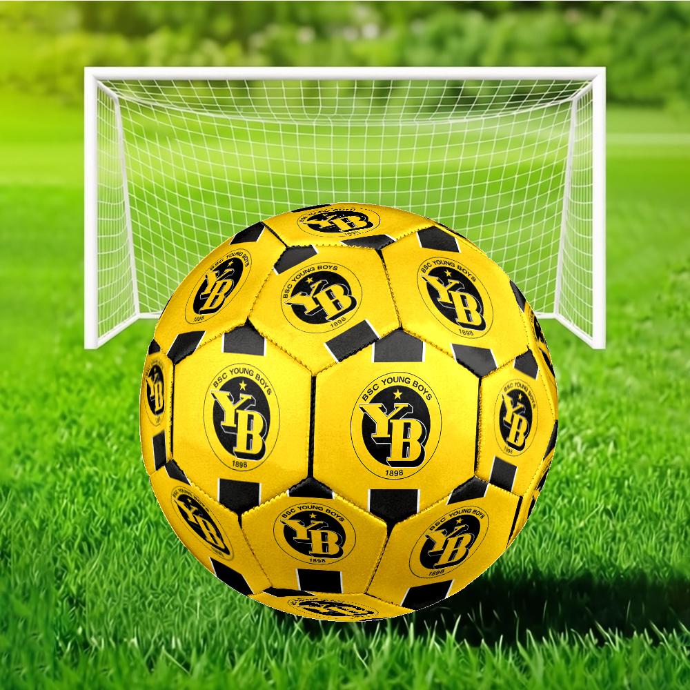 BSC Football Yellow And Black Unity Soccer Ball Size 5 Soccer Ball, Machine-stitched, Durable, Suitable for Training and Matches Fan Gift
