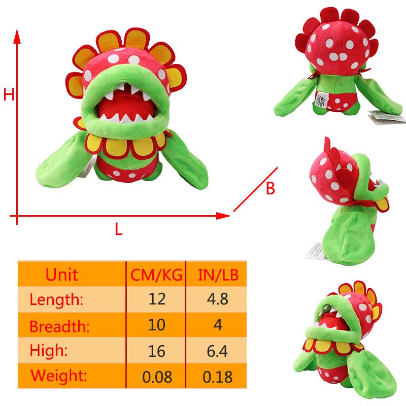 Super Mario Chomper Peluche Grande Pianta Piranha Velenosa Bambola Fiori Mangiauomini Cartone Animato Bambola di Pezza Pantofole Invernali in Cotone Regali