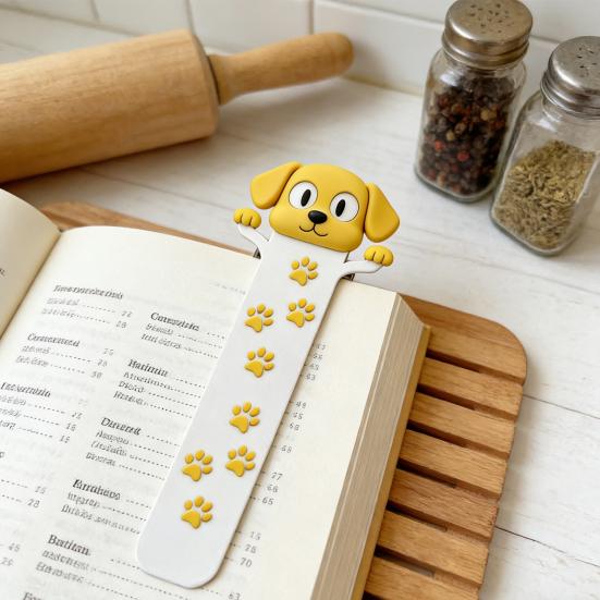 Yousheng Cute Cat/Dog Design Bookmark 2D Flat Animal Acrylic Book Mark Bookish Gifts for Women Teachers Students Book Lovers Reading Accessory
