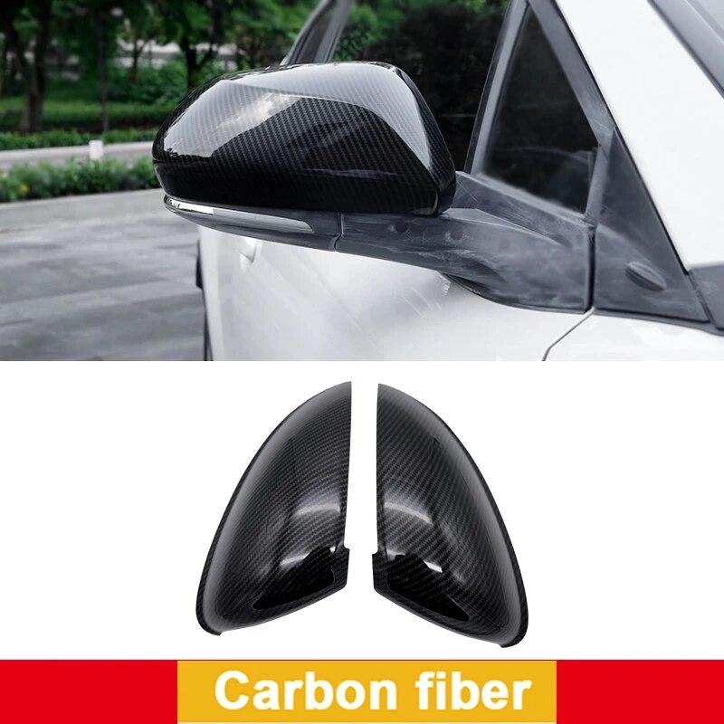 Bil Auto Karbonfiber Side Bakspeildeksel Skall Trim For Toyota C-HR CHR 2016 2017 2018 Tilbehør