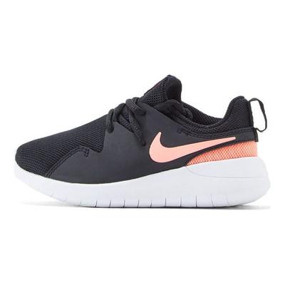 Tessen Lightweight Minimalist Slip-Resistant Shock Absorbing Low-Top Running Shoes Kids Sneakers Black White Pink AH5235-002