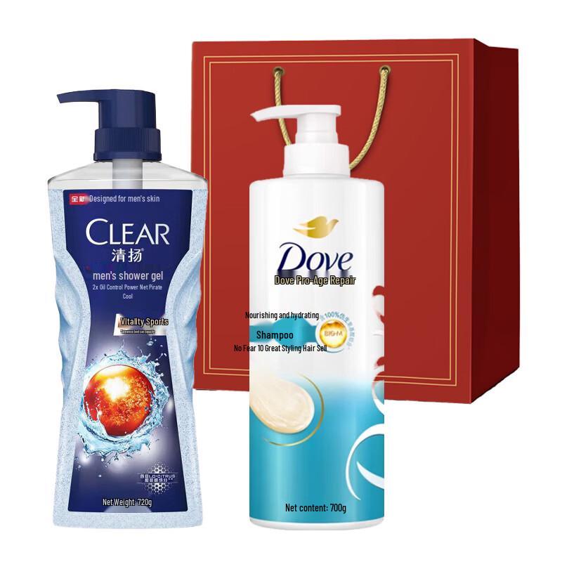 Dove Holiday Gift Set: Shampoo & Shower Gel