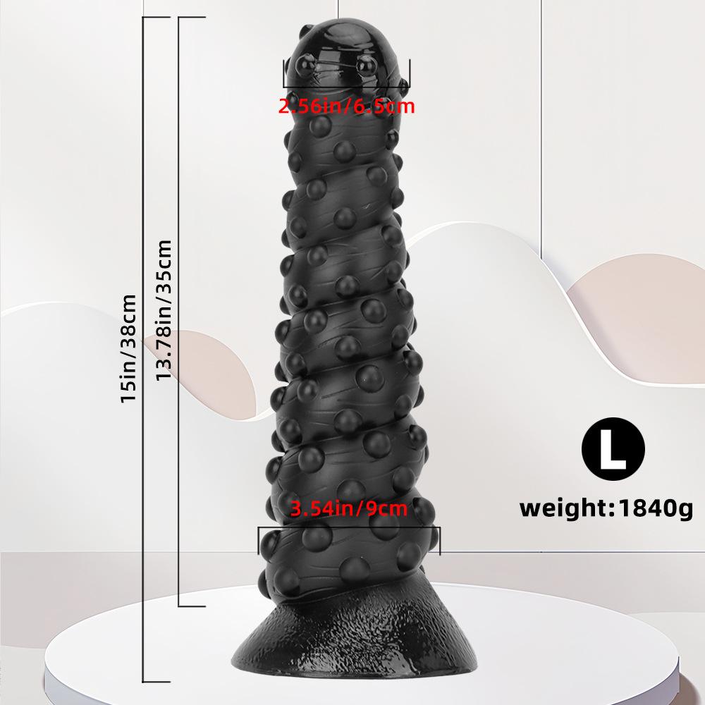 Professional Large Anal Trainer Set with Suction Cup, Extra-Thick Textured Beads for Gradual Expansion and Pleasure