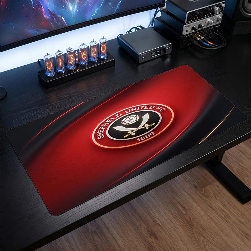 Sheffield United Football Print Large Mouse Pad, Anti-Slip Extended Gaming Desk Mat for Office Home