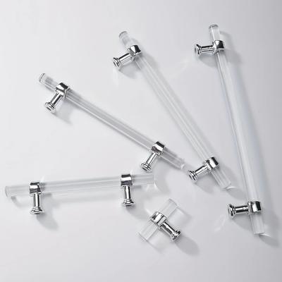1 st Modern Minimalistiska Akrylhandtag - Perfekta För Garderobsdörrar, Lådor, Skåp & Skoskåp!