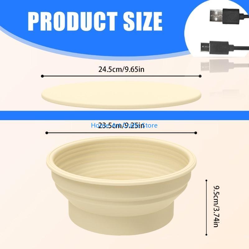 Y3NA Silicone Banneton Bowl Fermentation Sourdough Proofing Basket Baking Supplies