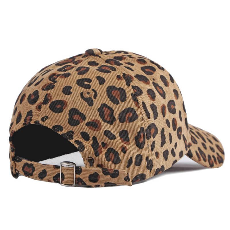 Chapeau d'hiver pour femme Motif léopard Casquette de baseball en velours côtelé Homme Rétro Snapback Chapeau Hip Hop Accessoires Coton Motif uni Chapeaux chauds