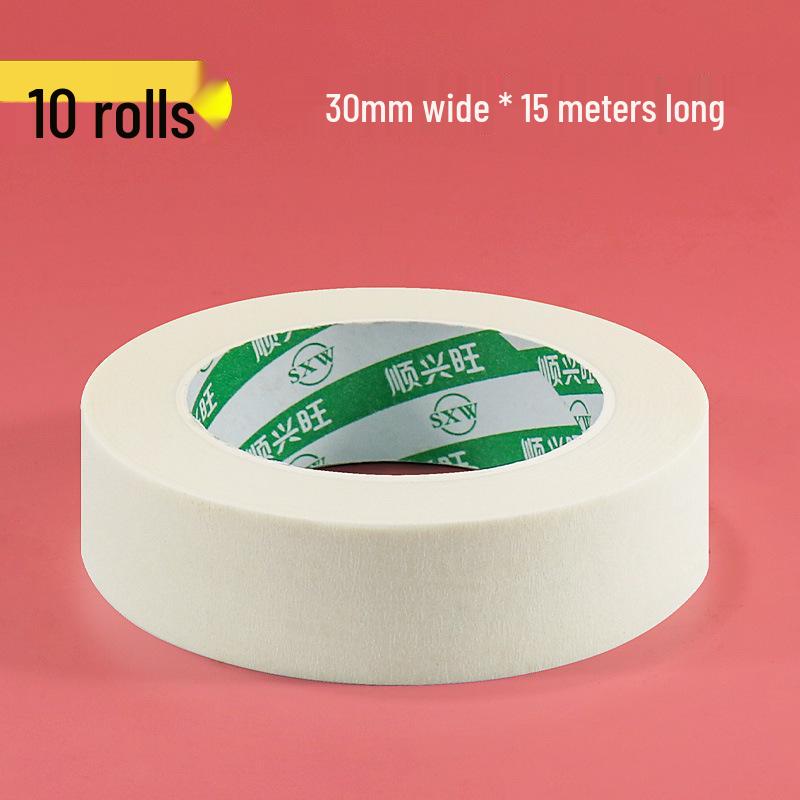Writable Crepe Paper Tape: No-residue, Hand-tearable, Traceless Adhesive Ideal for Art Students, Spray Painting, Color Separation, and Decoration.