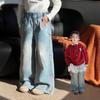 Girls' Pants Children's Jeans Loose Wide Leg Pants Korean Casual Jeans