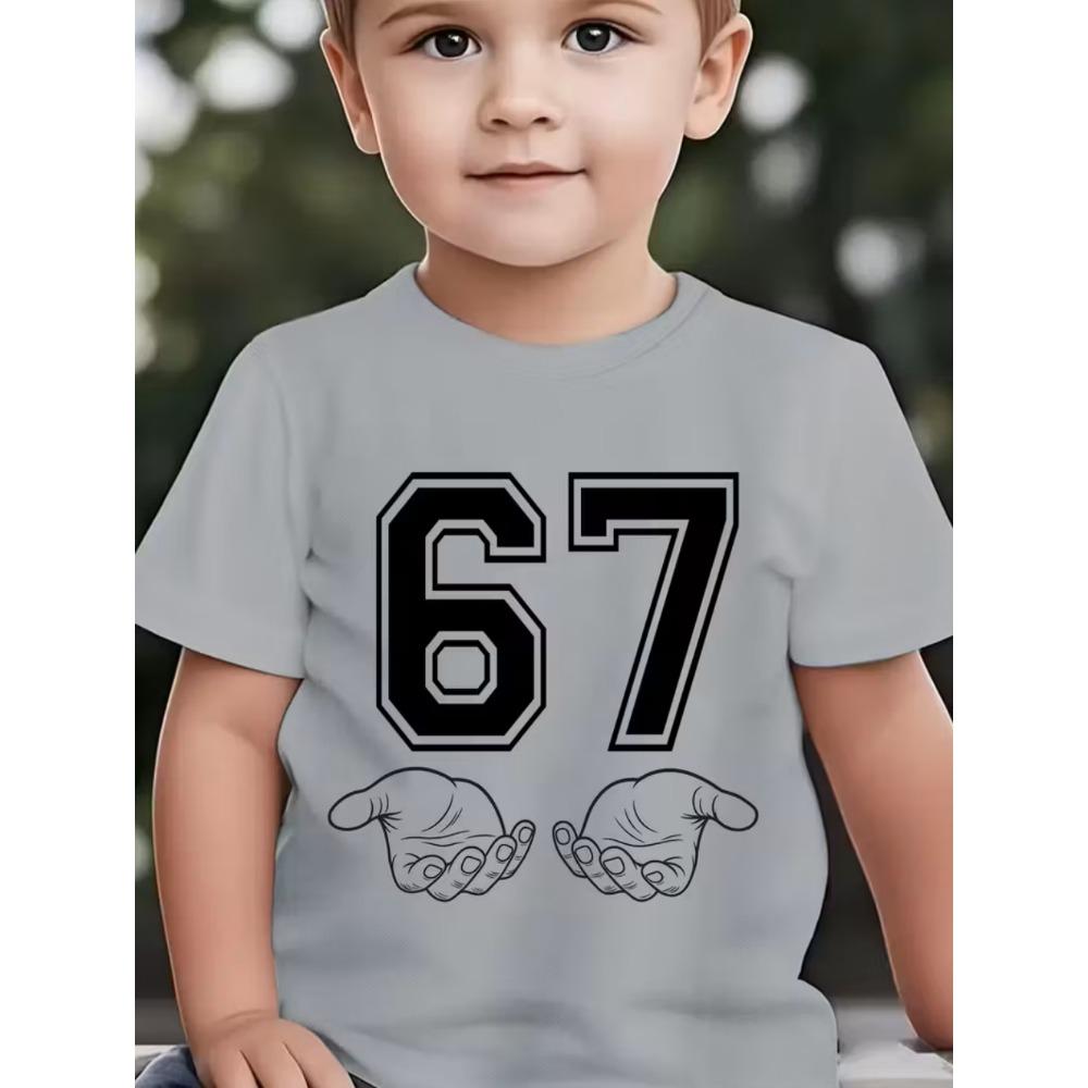 6 7 Six Seven Funny Italian Brainrot Kids Gamer Meme T-Shirt for Boys T-Shirt Short Sleeve Tops Fashion Y2k Children's Clothing