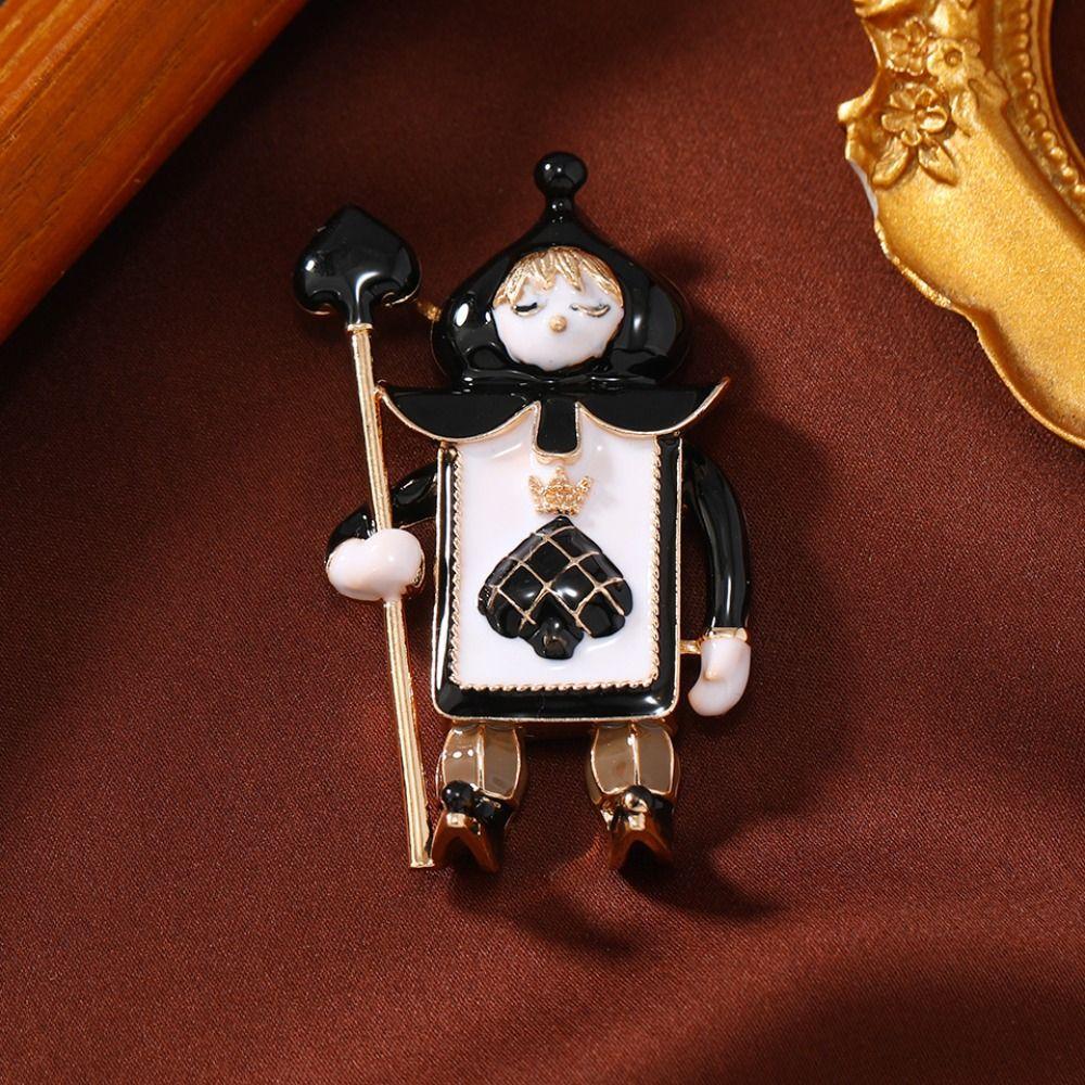 Cartoon Clown Brooches Classic Knight Corsage Jewelry Accessories Soldier Brooch  Man