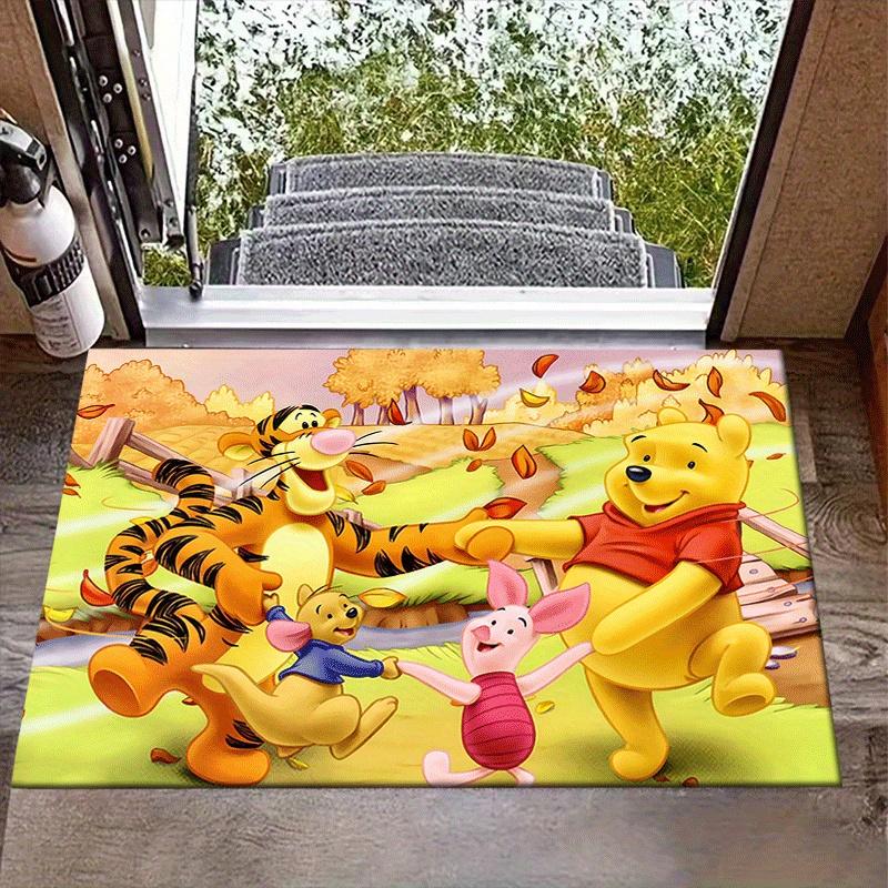 

1pc Lively Winnie The Pooh and Friends Cartoon Rug Anti Slip, Non Shedding, Ideal for Living, Bedroom & Laundry Handcrafted Home Decor, Adds Vibrancy 60cm by 90cm
