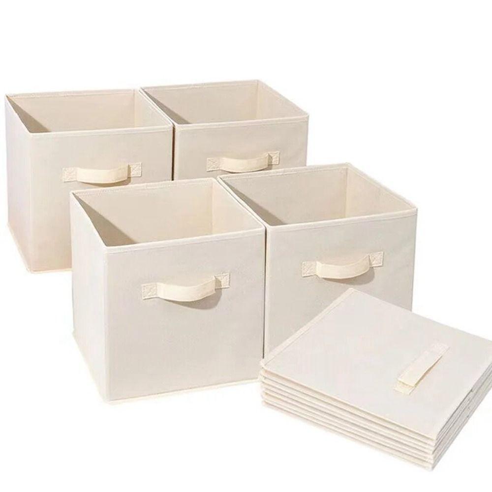 Non Woven Fabric Square Storage Box Foldable Underwear Storage Box Cube Storage Box  Office