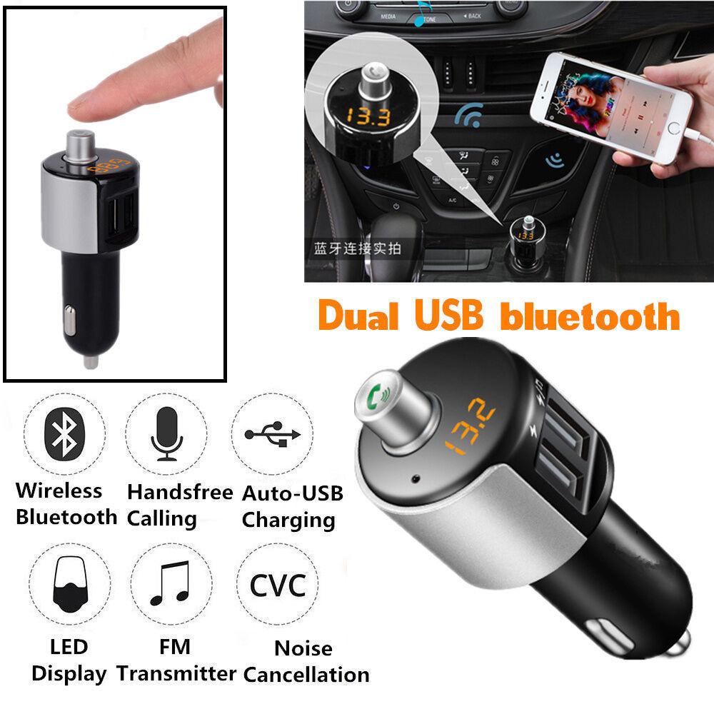 Premium Quality Handsfree Wireless Bluetooth Fm Transmitter Car Kit With Usb Charger