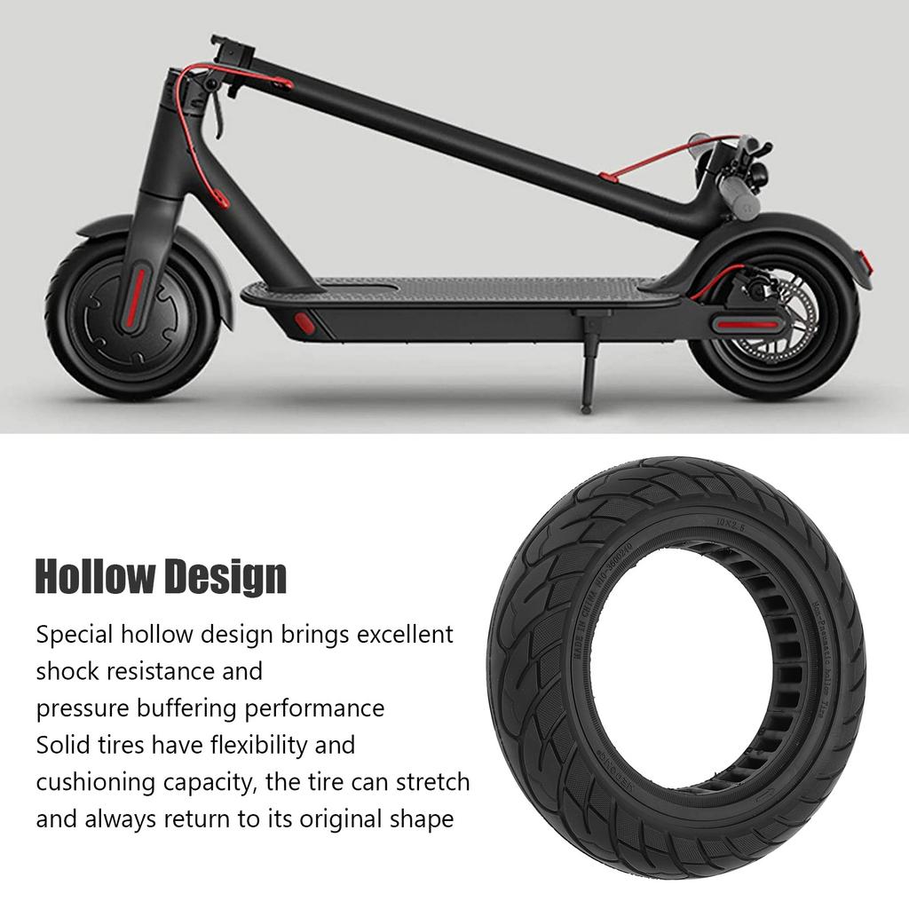 10x2,5 Zoll Elektroroller Vollreifen 10 Zoll Honeycomb Roller Schlauchloser Reifen für Xiaomi M365