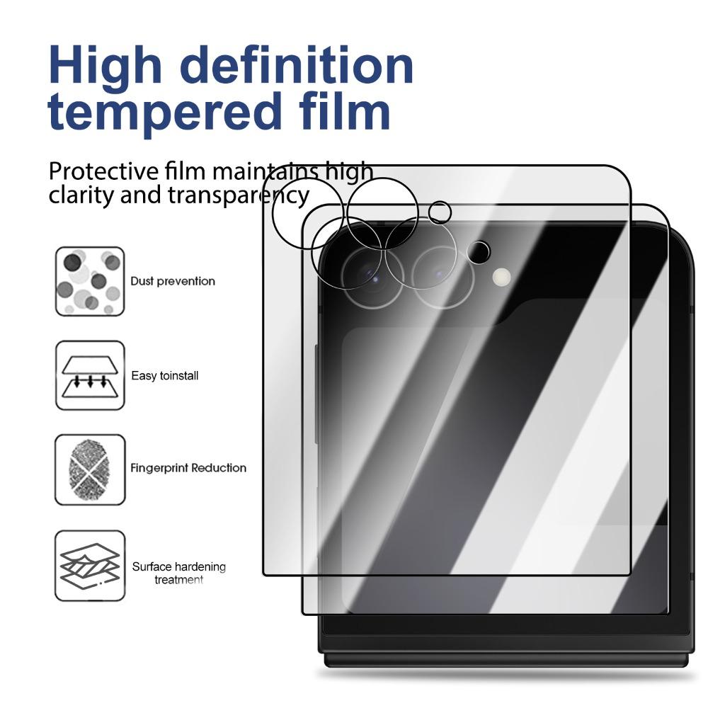 1-3Pcs Easy To Install Tempered Glass for Samsung Galaxy Z Flip 7 Outer Screen Protectors Cover for Z Flip7 HD Protective Films