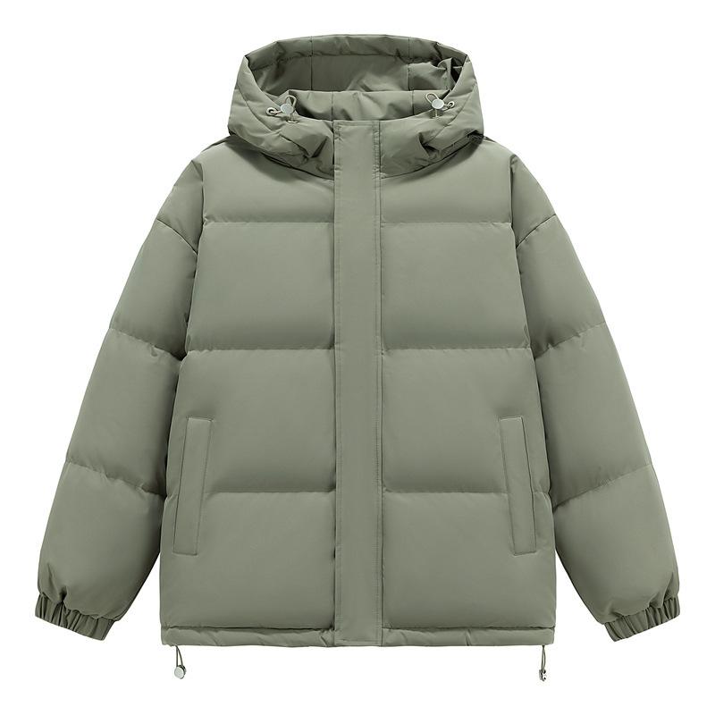 Winter New Thick Padded Jacket Korean Version Hooded Padded Jacket Hong Kong Wind Loose Casual Coat Men and Women The Same Bread Clothing