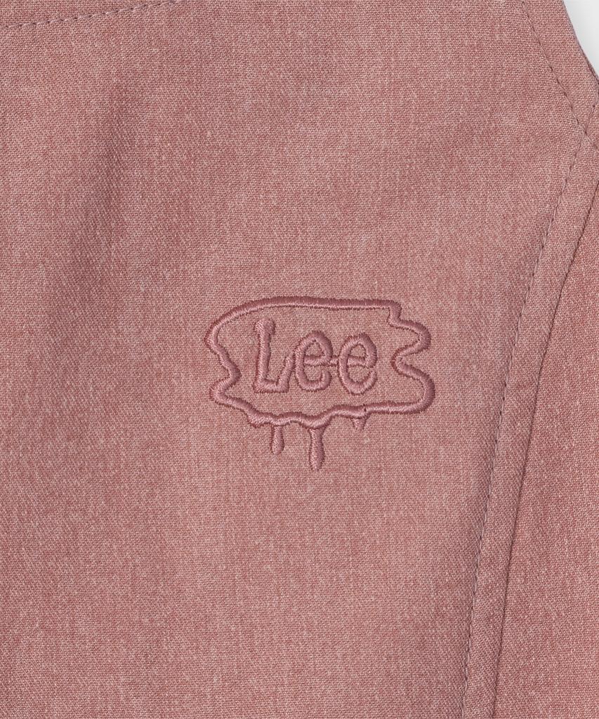 Pallet [Fallett X Lee] Long Slit Denim Dress Pink