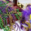 Mardi Gras Party Dress Up Set Sequins Fedora Cap Neckwear Braces Festival Supply