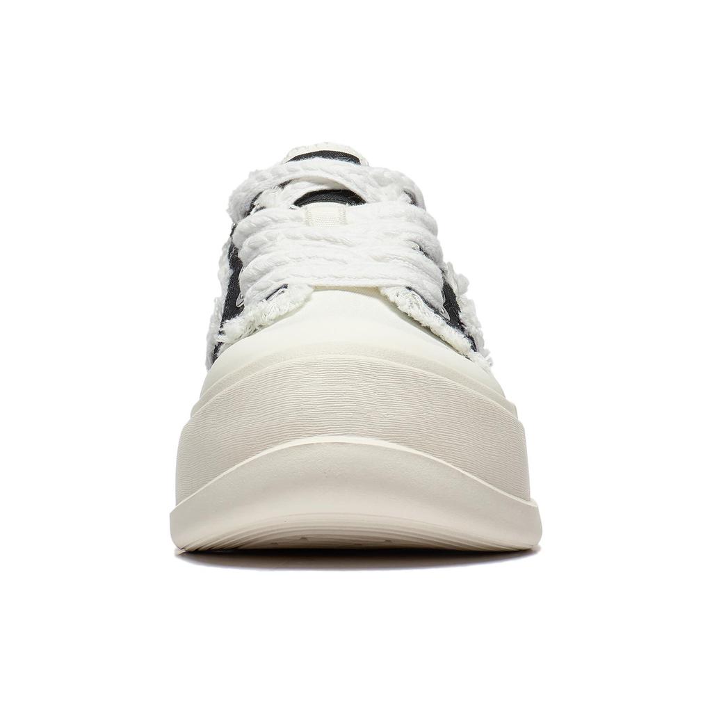 New Disney X LiNing Honey Platform Anti Slip Wear Resistant Low Top Sports Casual Shoes Women's Black White AGCT042-1