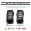 2/3 Buttons TPU Car Key Fob Case Cover for Toyota CHR Hilux Fortuner Land Cruiser 200 Camry Corolla Crown RAV4 Highland Keychain