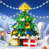 Christmas Gifts Construction Block Series Santa Claus Reindeer Puzzle Assembly Blocks Table Decor Playthings ideal for Child Chrismas Gift Idea