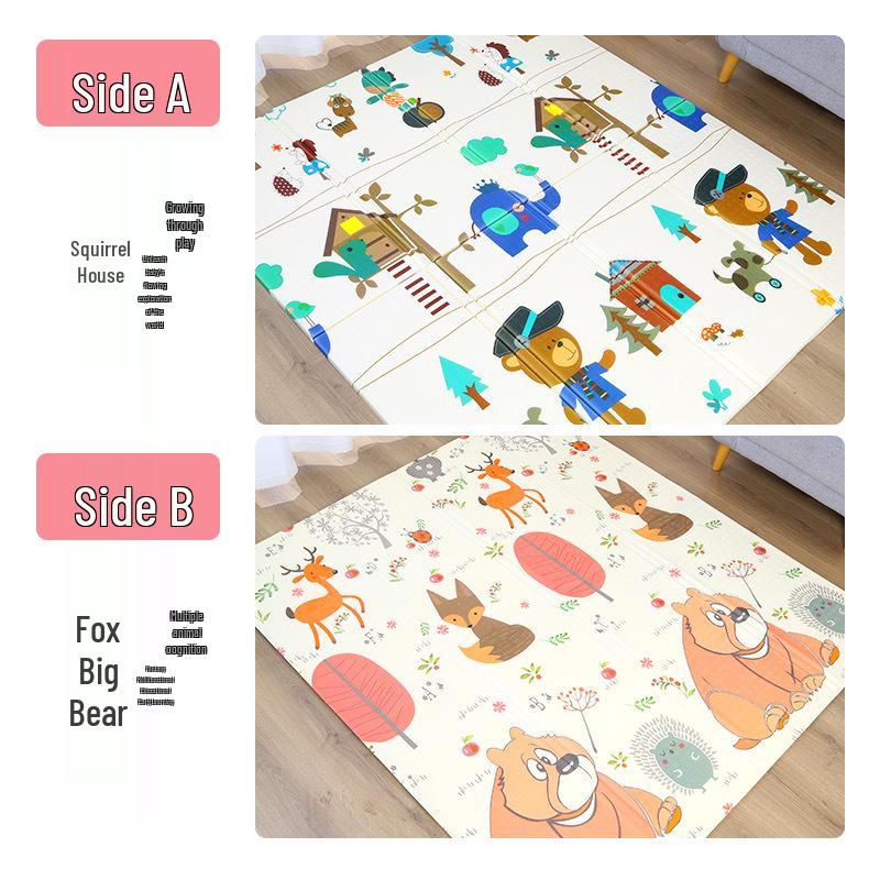 4cm Thick Foldable XPE Baby Crawling Mat - Cold-Insulating and Durable Floor Mat