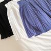 Solid Chiffon Summer Shorts Skirt Women Fashion Elastic Waist Pleated Mini Skirt Casual Beach Faldas Saias